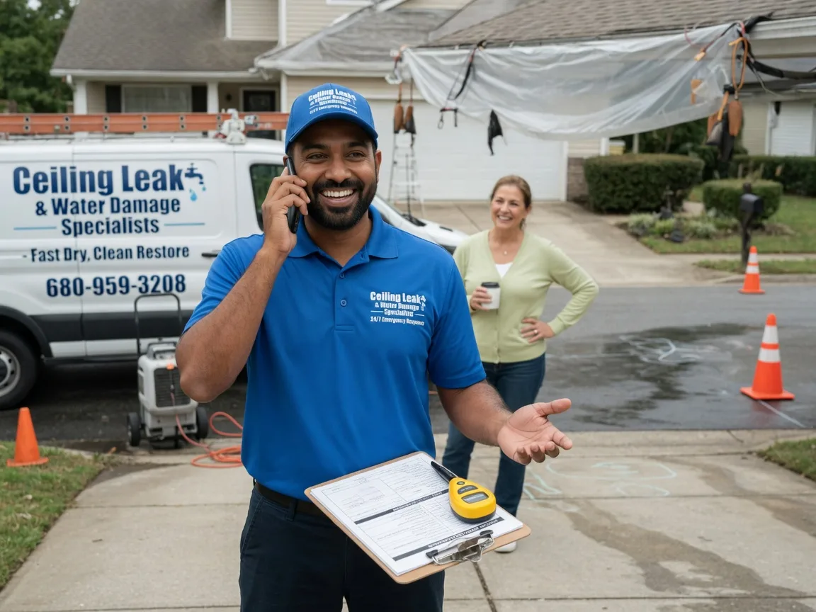 Ceiling Leak Cleanup Platte City, MO FAQs
